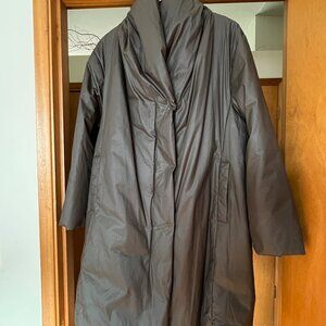 Poetry Fashion (UK) Shawl-collar Puffer Coat Dark Moss 16 Super cozy!